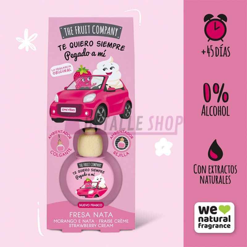 Ambientador coche de Fresa y Nata - The Fruit Company