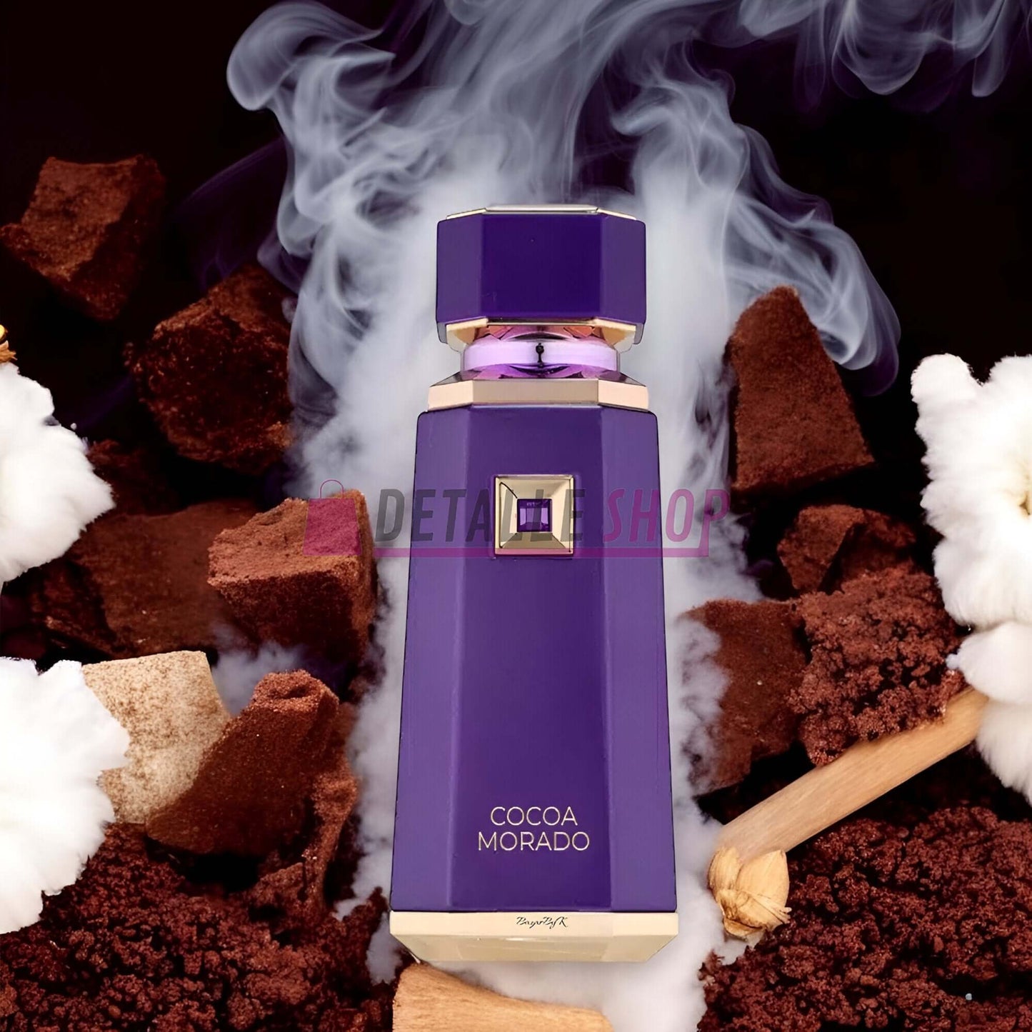 fragancia dulce con notas de cacao y chocolate cocoa morado frech avenue fragrance world perfume arabe