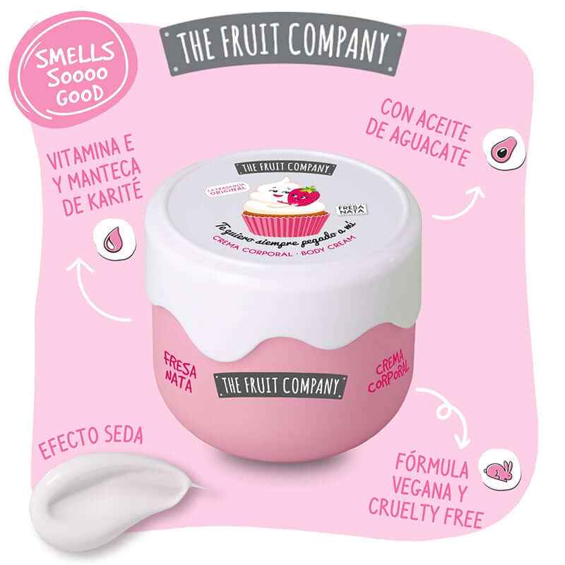 Crema Corporal Fresa y Nata - The Fruit Company