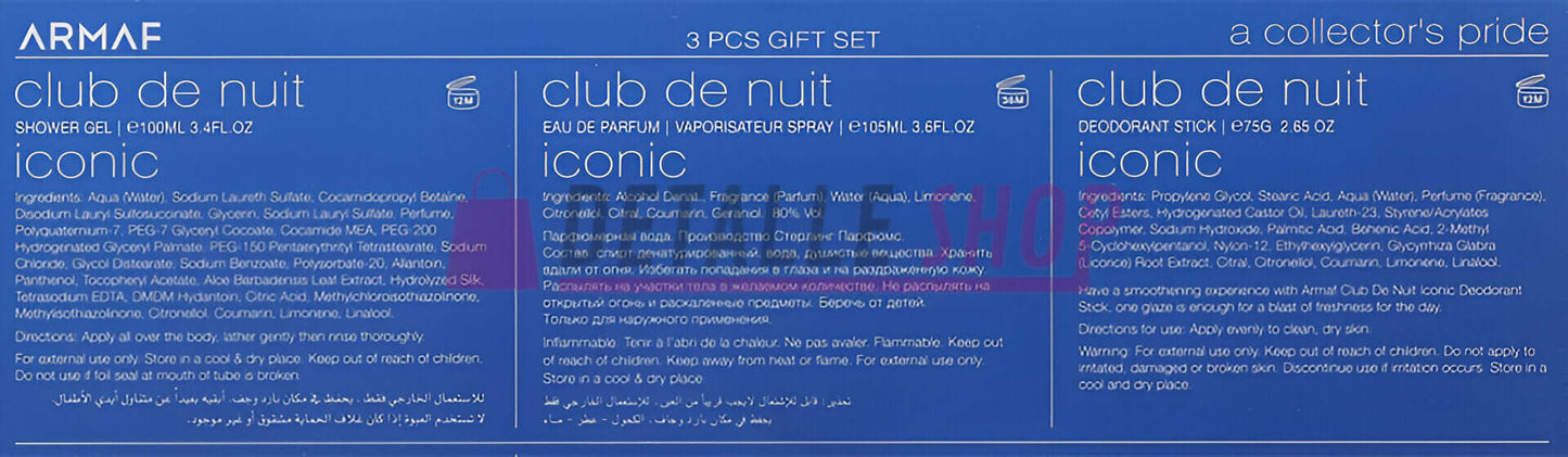 Regalo perfecto: set Armaf Club de Nuit Iconic Comparativa de precios para el set Armaf Club de Nuit Iconic