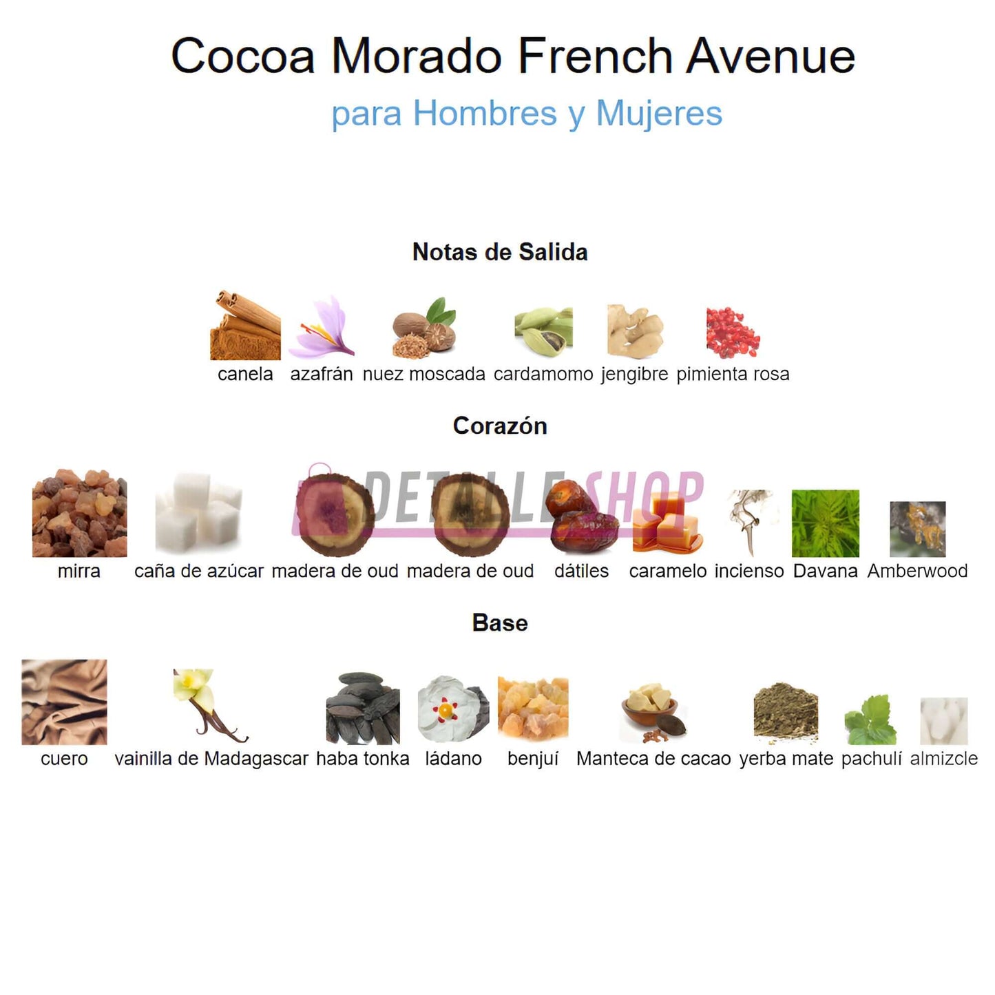 perfume Cocoa Morado French Avenue para invierno notas olfativas donde comprar online dubai lattafa regalo alicante murcia valencia madrid barcelona