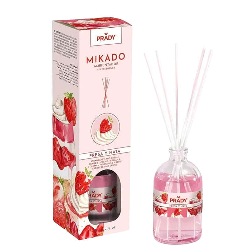 Aromatizador de Ambiente Mikado Morango e Creme Prady - 100ml