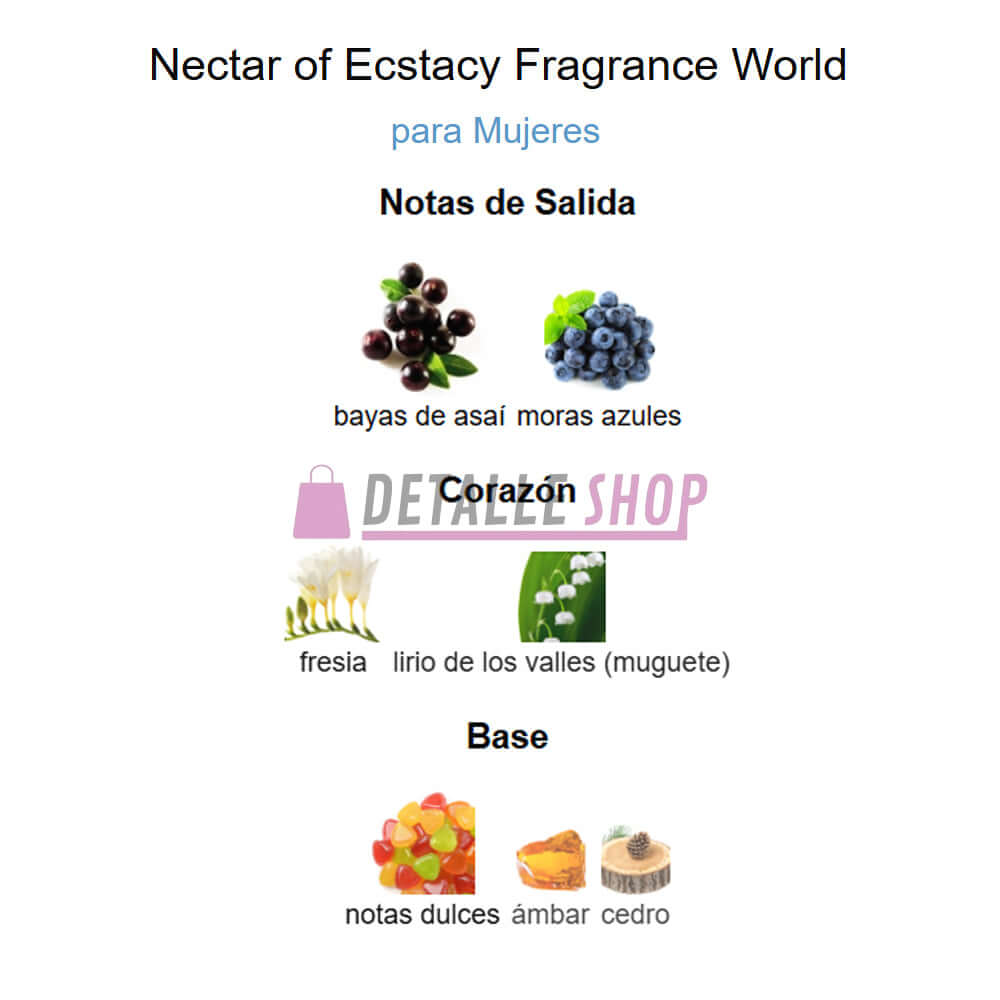 Perfumes similares a Nectar of Ecstasy Fragrance World Tienda online de perfumes con Nectar of Ecstasy Fragrance World