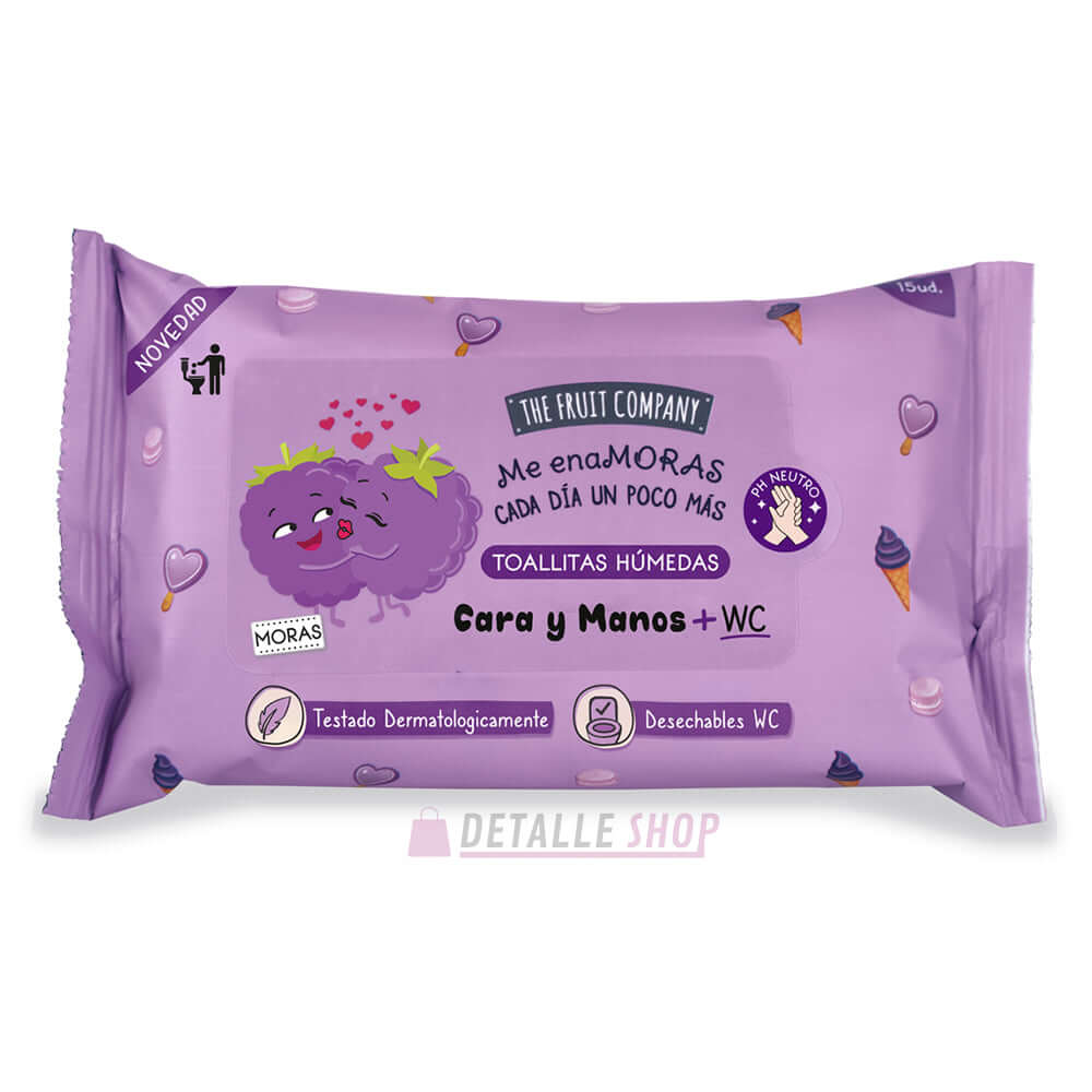 Toalhitas Blackberry para rosto e mãos + WC - The Fruit Company
