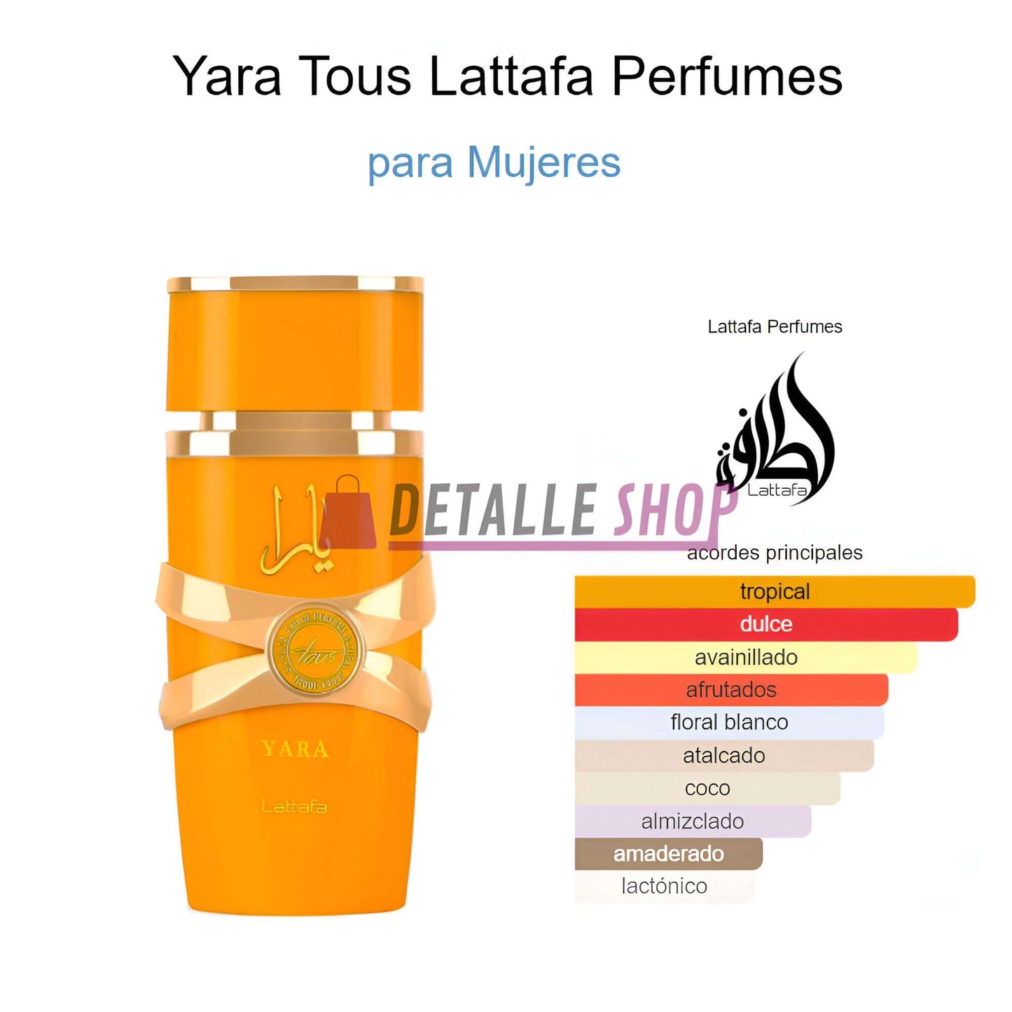 Yara tous lattafa perfume arabe dubai lattafa detalle shop dubai esencia perfumes murcia