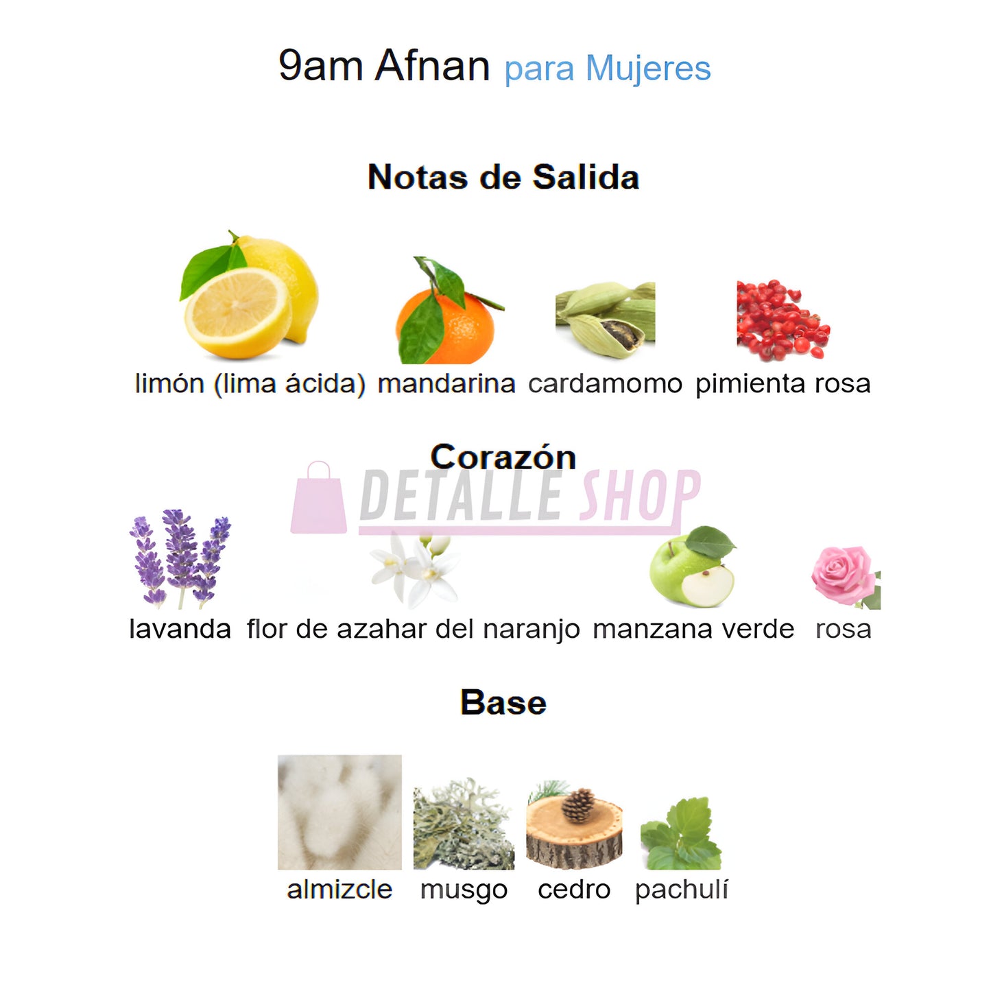 Eau de Parfum Afnan 9 AM 100 ml, fragancia femenina para el verano