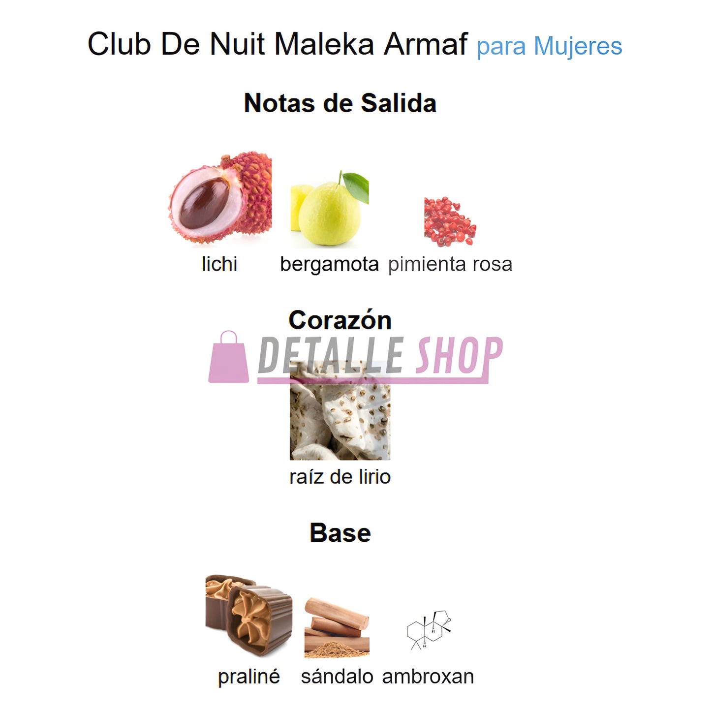 Club de Nuit Maleka de Armaf, perfume lujoso y árabe para mujer con esencia de reina perfume arabe notas olfativas reseñas opiniones comprar murcia alicante valencia madrid barcelona malaga sevilla