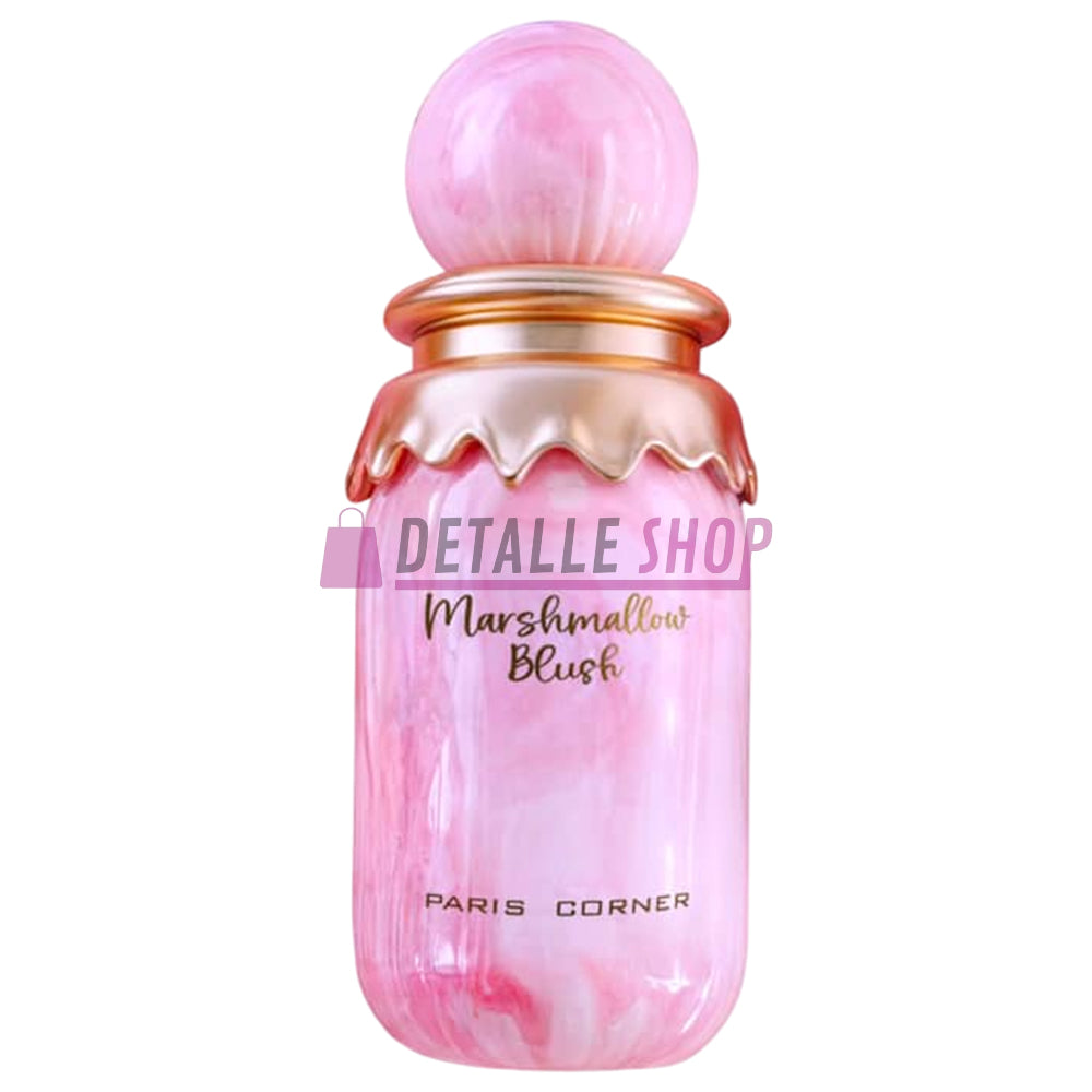 Comprar online perfume árabe Marshmallow Blush con fresa y nubes dulces, reseñas positivas desde Madrid, Barcelona, Valencia y Alicante venta online dubai dulces mujer femenino bote.