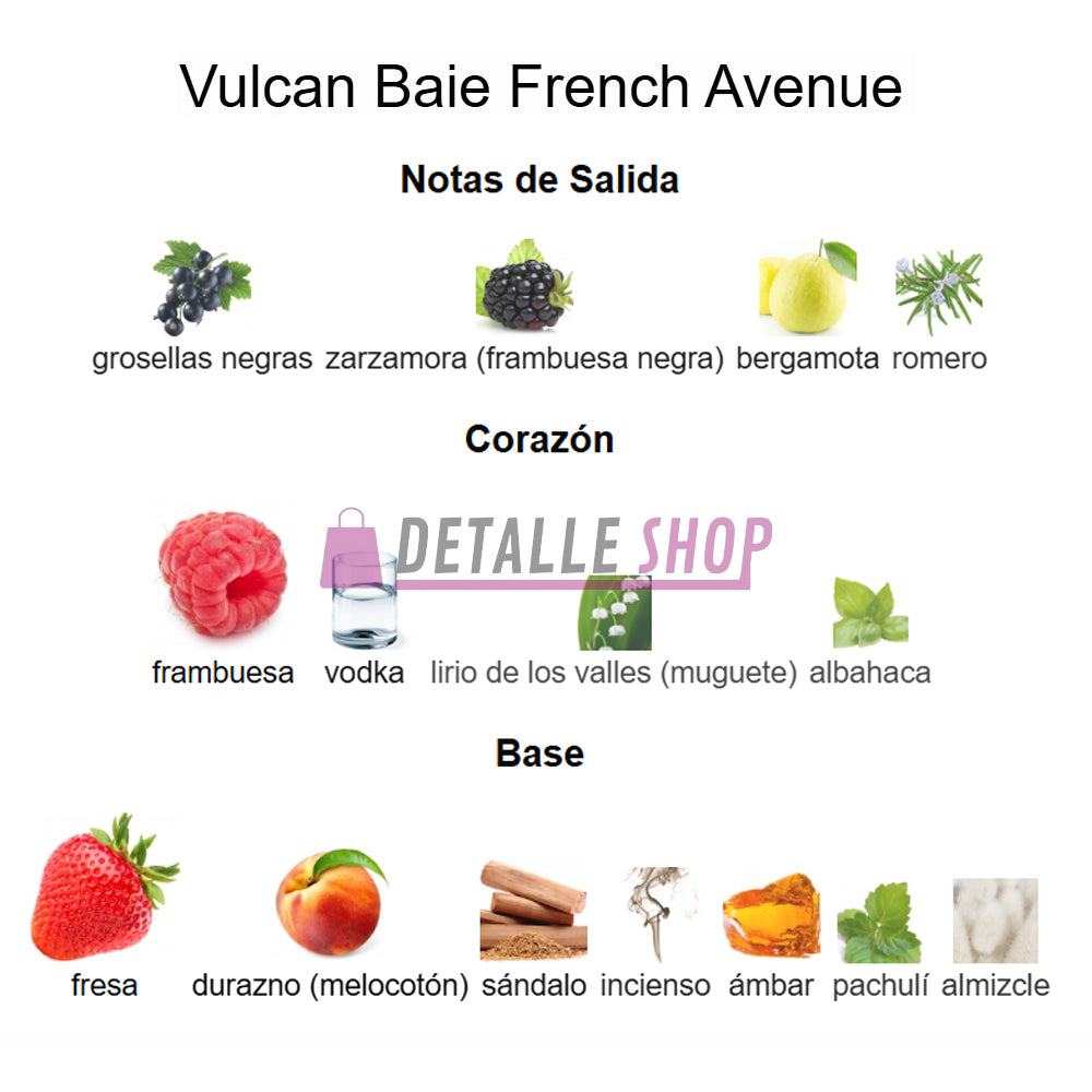 Perfume unisex árabe Vulcan Baie French Avenue intenso y envolvente original arabe dubai novedad al por mayor españa murcia valencia madrid barcelona malaga sevilla oriental mayoristas esencia