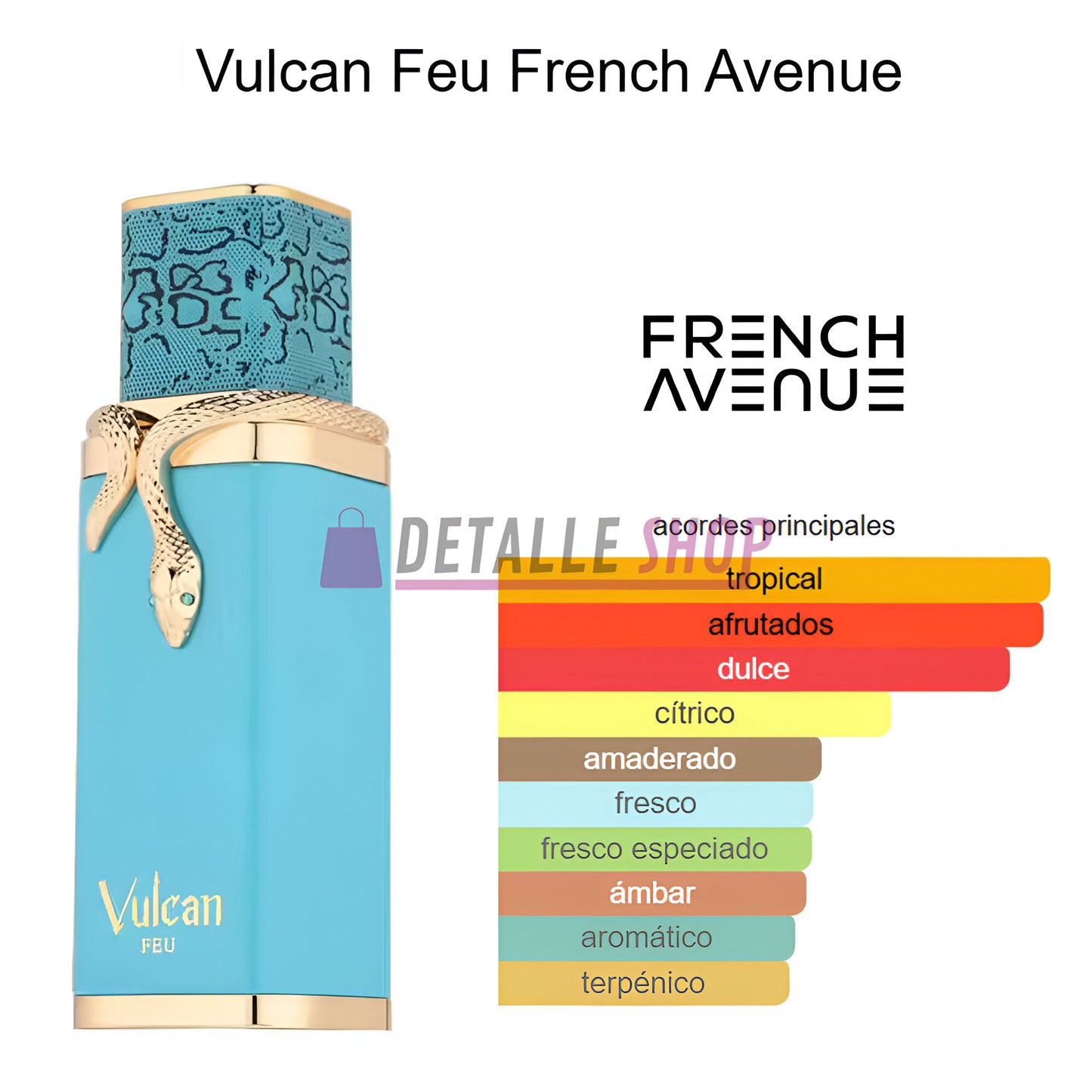 Fragancia oriental exclusiva Vulcan Feu French Avenue con notas exóticas y elegantes dubai oriental  comprar ahora lorca murcia alicante dubai