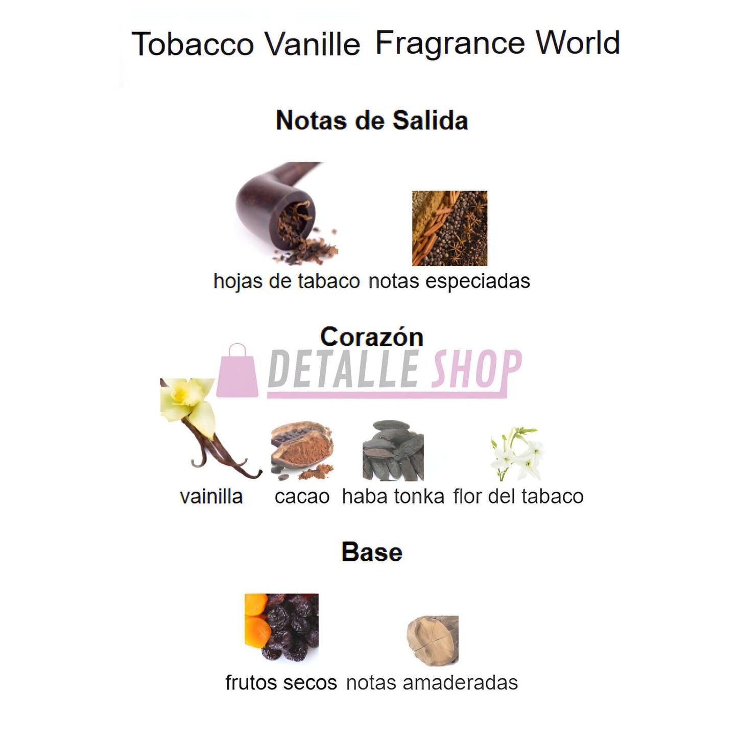 Vanille in Tobacco perfume Fragrance World aroma intenso de tabaco y vainilla Perfume Vanille in Tobacco Fragrance World en oferta especial