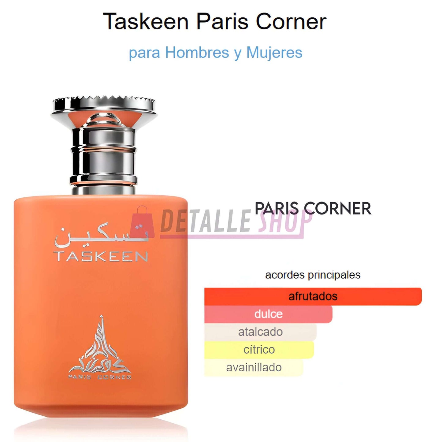 Mejor precio perfume Taskeen de Paris Corner Fragancia Taskeen Paris Corner para hombre y mujer