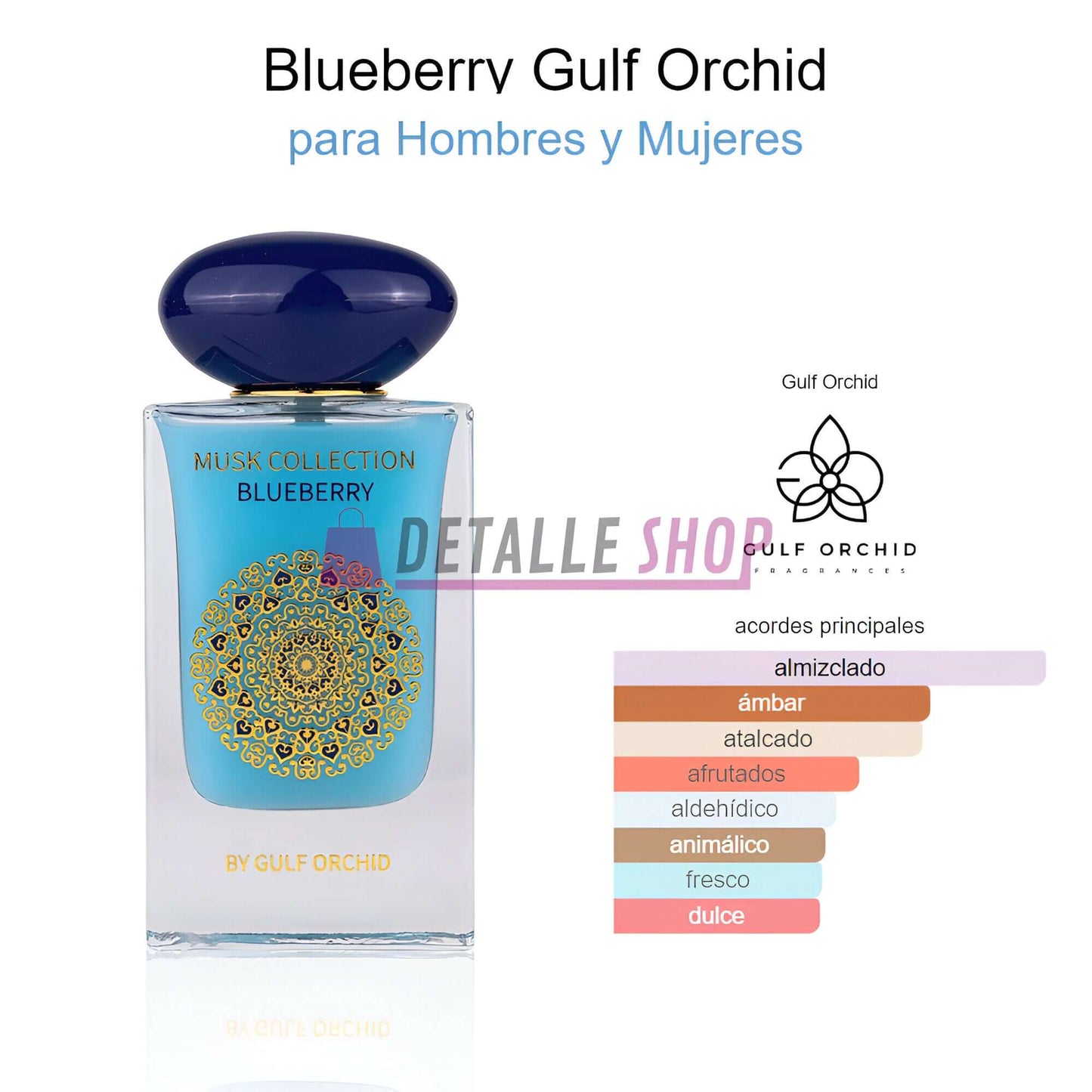 Blueberry gulf orchid dubai lattafa perfume arabe oriental lattafa detalle shop dubai esencias