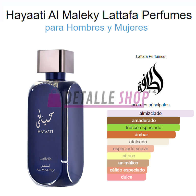 Hayaati Al Maleky de Lattafa Unissexo - 100ml