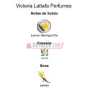 Perfume árabe Victoria de Lattafa para mujer, ideal en verano, notas avainilladas y cítricas con frescura duradera y estilo refinado perfumer para mujer perfumes dulces perfumes verano perfumes dubai lorca murcia alicante valencia barcelona malaga sevilla dubai.