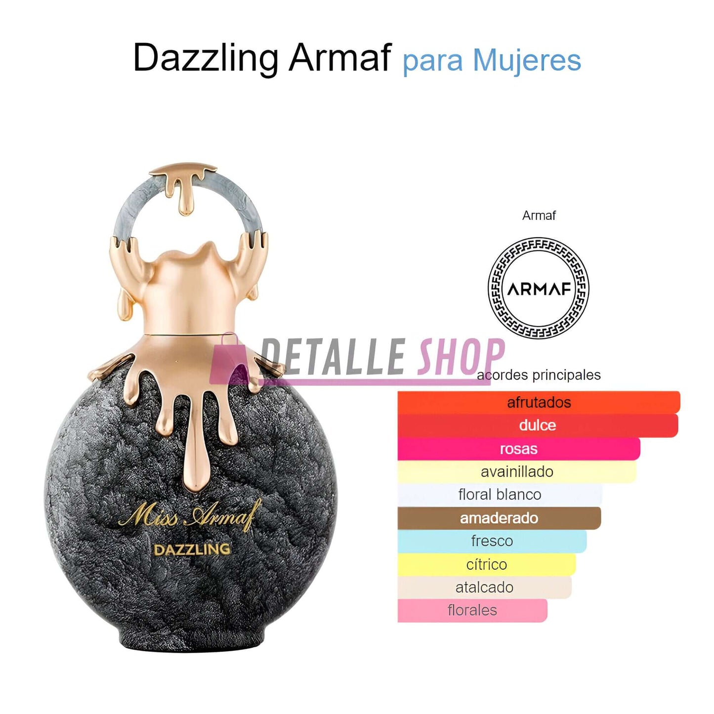 dubai esencias Miss Armaf Dazzling armaf oriental perfume arabe detalle shop fragancias arabes lattafa