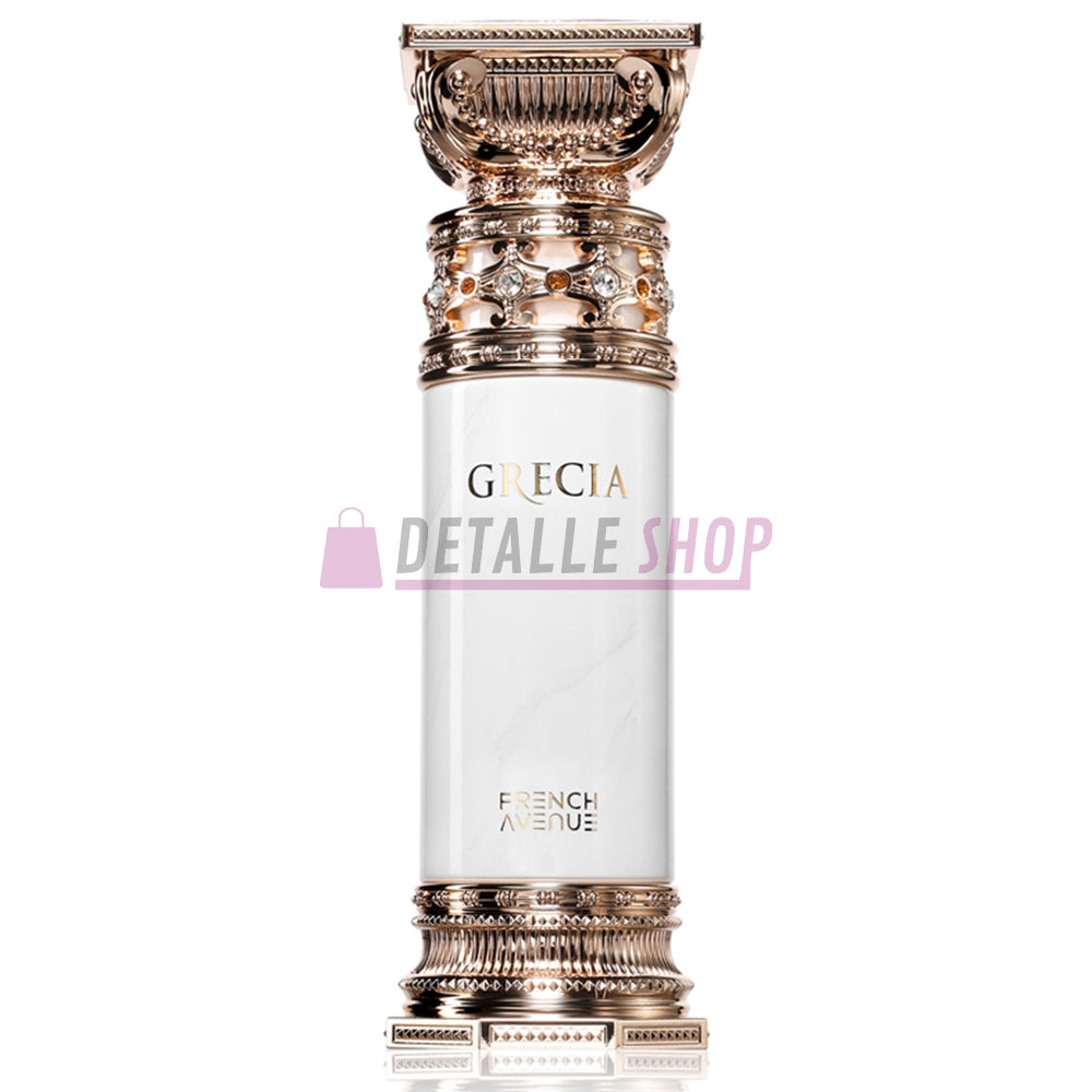 Nuevo perfume Grecia French Avenue con ámbar y notas olfativas especiadas. Descubre cómo huele y cómpralo online en Alicante, Valencia y Madrid.