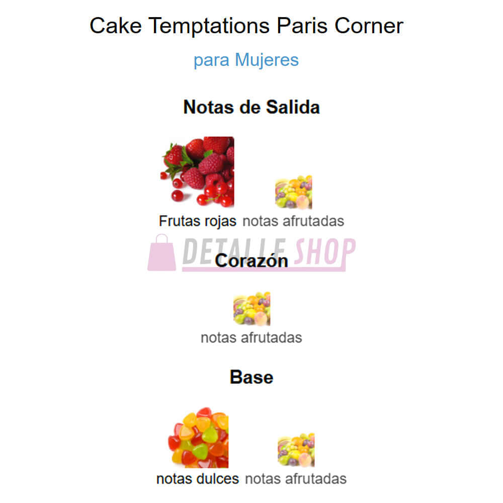 Tentações para Bolo de Cantinho de Paris - 100ml