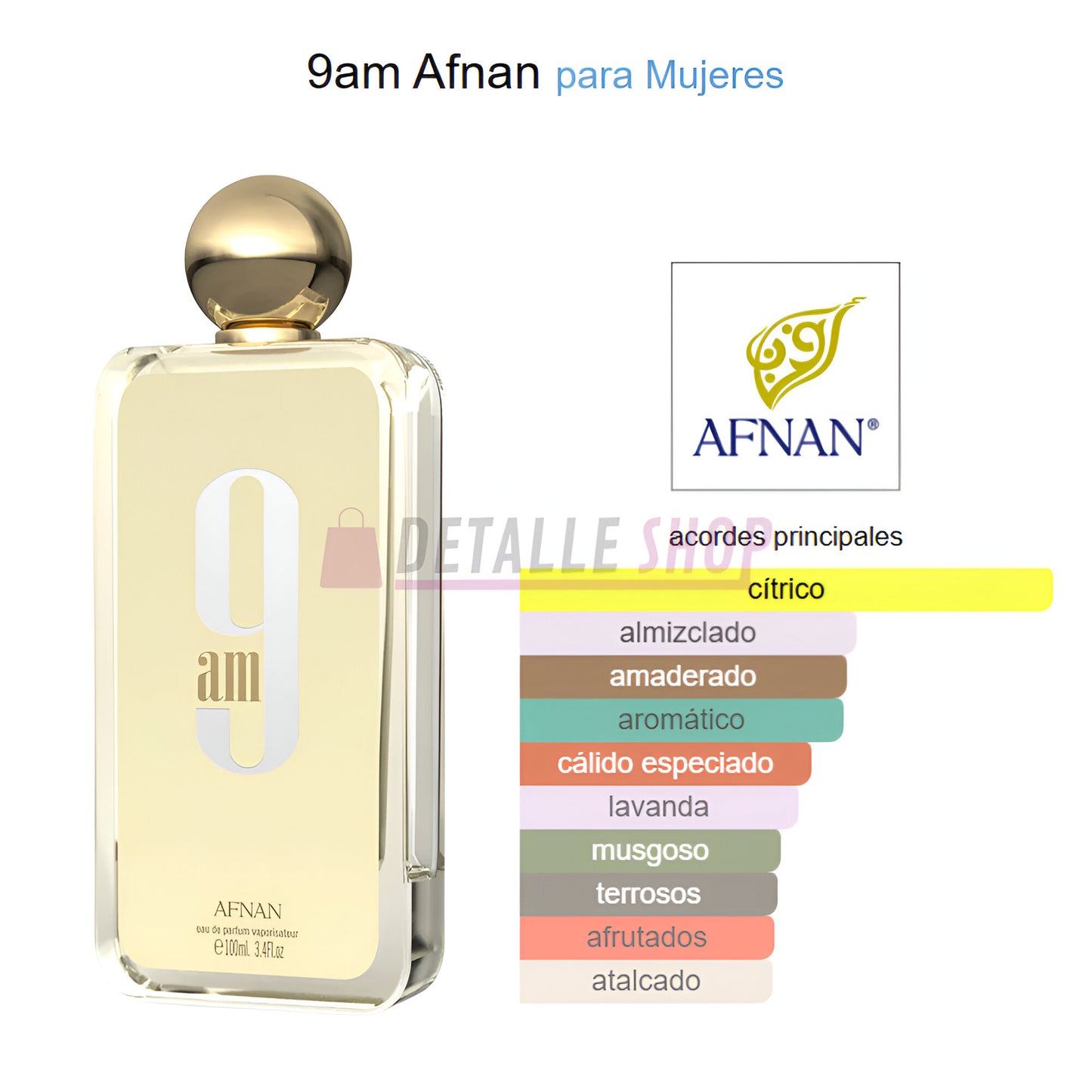 Fragancia unisex Afnan 9 AM, fresca y elegante para días calurosos