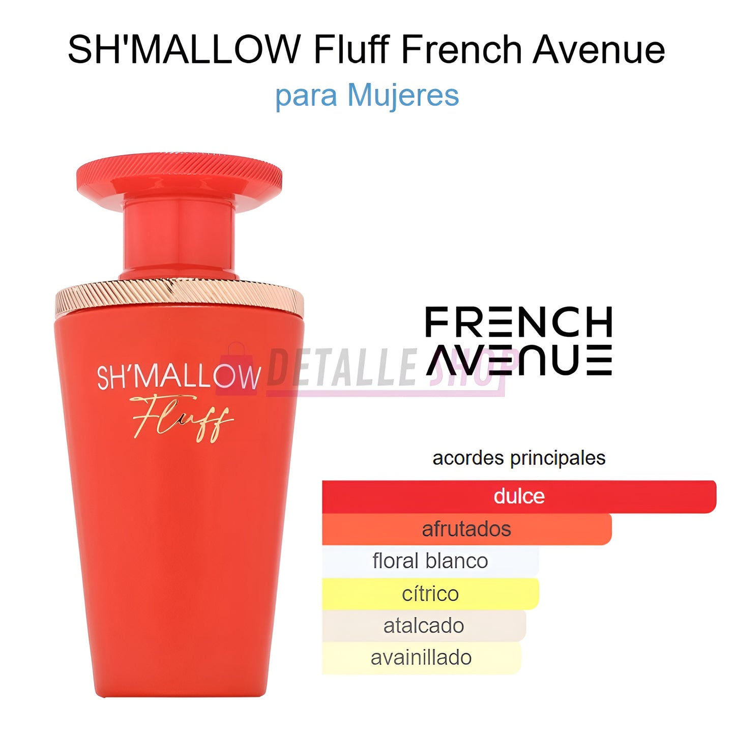 Perfume goloso SH'MALLOW Fluff French Avenue ideal para amantes de aromas dulces comprar en lorca perfumeria arabe region de murcia mayoristas dubai lorca murcia alicante valencia barcelona madrid
