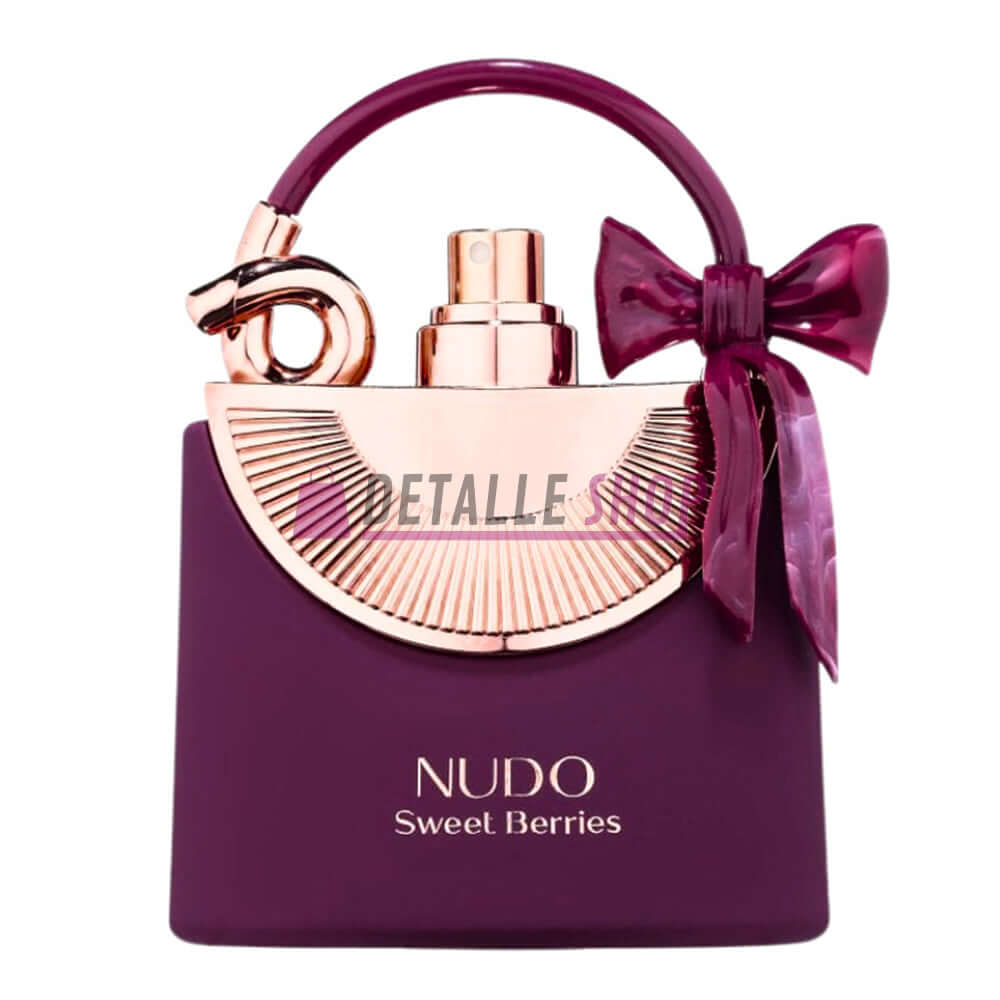Nudo Sweet Berries Fragrance World perfume bolso lila compra Fragrance World Nudo Sweet Berries color lila con forma de bolso