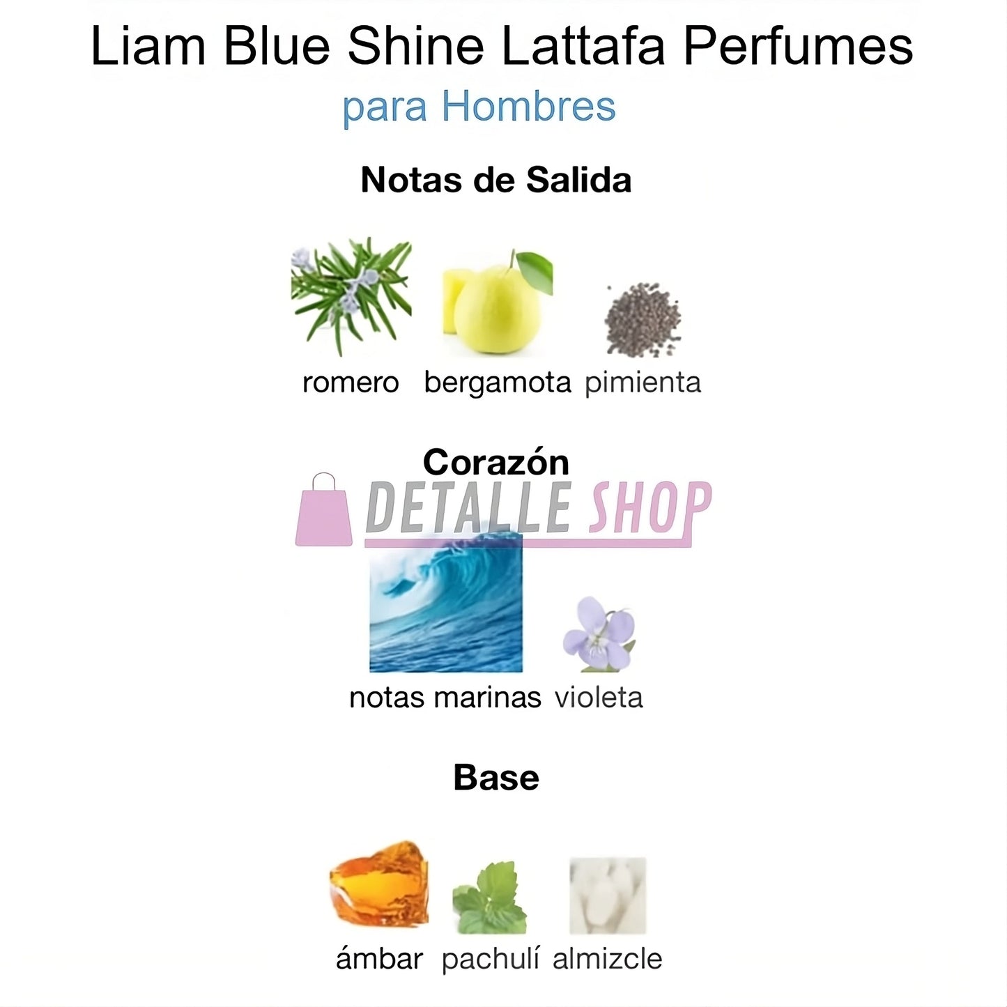 Presentación del perfume Liam Blue Shine de Lattafa con caja y botella de diseño perfume de dubai fresco para verano comprar online barato