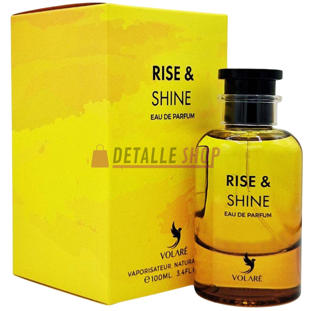 Perfume árabe de verano Rise & Shine de Volaré que transmite energía, frescura y elegancia comprar en lorca murcia alicante valencia españa madrid barcelona dubai verano fresco dubai oriental