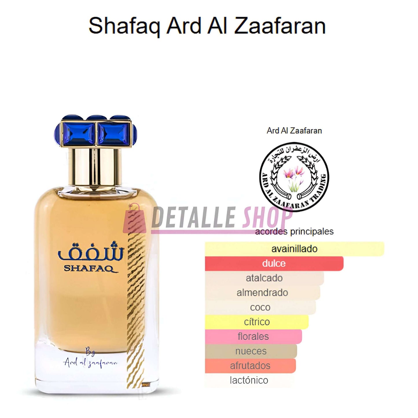 Shafaq de Ard Al Zaafaran 100ml perfume bottle with floral and fruity notes for an elegant fragrance experience.