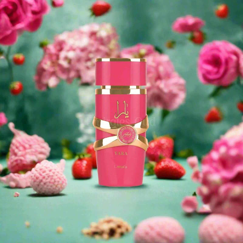 Yara candy de Lattafa - El perfume árabe más esperado de España - Fragancia árabe Dulce