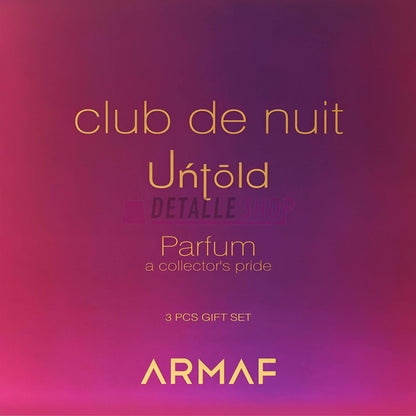 Set de perfume Armaf Untold para hombres y mujeres Comprar pack de regalo Armaf Club de Nuit Untold