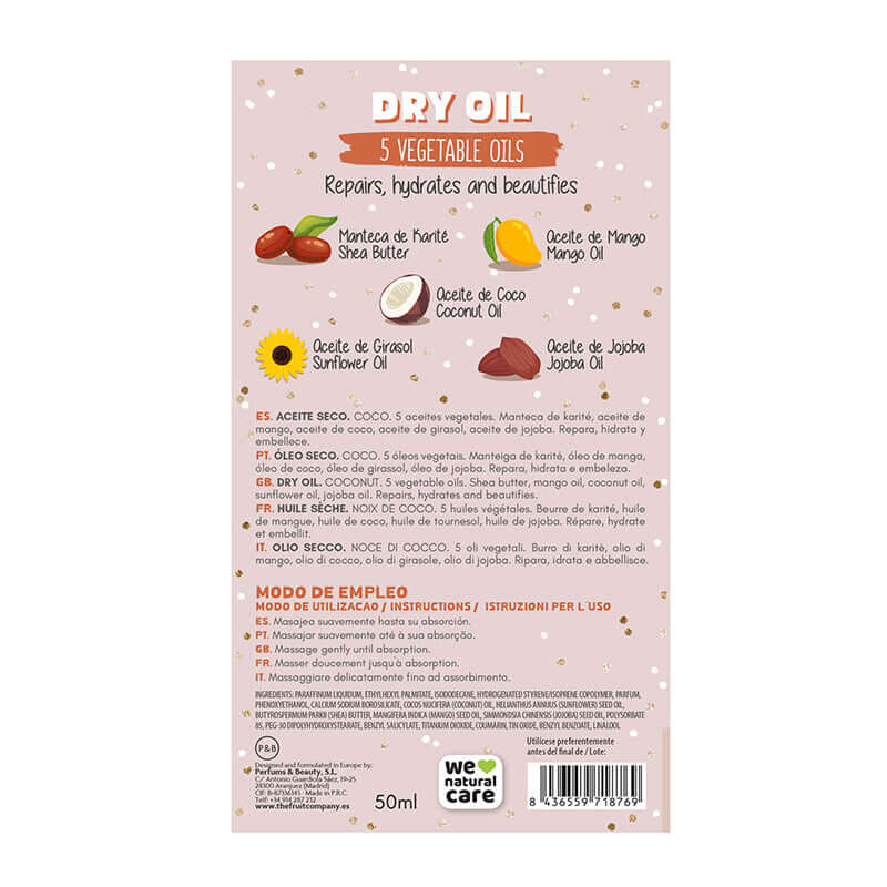 Dry Oil Glitter Coco The Fruit Company - 50 ml
