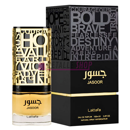 Jasoor de Lattafa Unisex Perfume Bottle and Box - 100ml - Elegant Fragrance with Luxury and Individuality