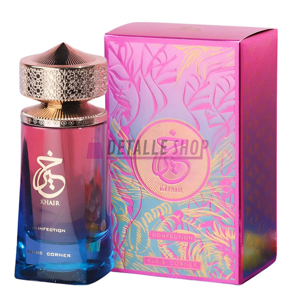 Khair Confection perfume con notas de sándalo y vainilla comprar online perfume arabe paris corner dubai khair rosa lila oriental