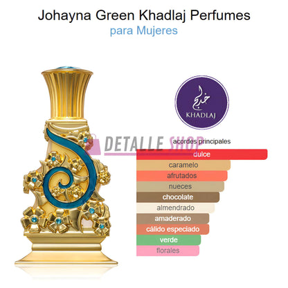 perfume árabe en aceite para mujer Khadlaj Johaya Green Khadlaj perfume unisex opiniones donde comprar online perfume originales dubai comprar online lorca murcia valencia madrid alicante
