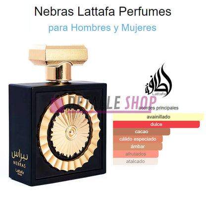 Nebras perfume arabe lattafa perfume oriental dulce arabic parfum fragancia arabe yara maison alhambra armaf asdaaf