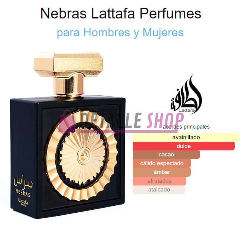 Nebras perfume arabe lattafa perfume oriental dulce arabic parfum fragancia arabe yara maison alhambra armaf asdaaf