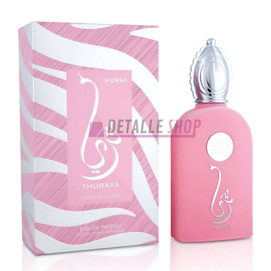 Thuraya Rossa de Mamlakat al Oud 100ml Eau de Parfum for Women in Pink Bottle with Box, Captivating Fruity and Sweet Fragrance