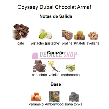 Armaf Dubai Chocolat Odyssey precio España perfume árabe dulce Dubai Chocolat Armaf comprar online notas olfativas lorca murcia alicante valencia madrid barcelona