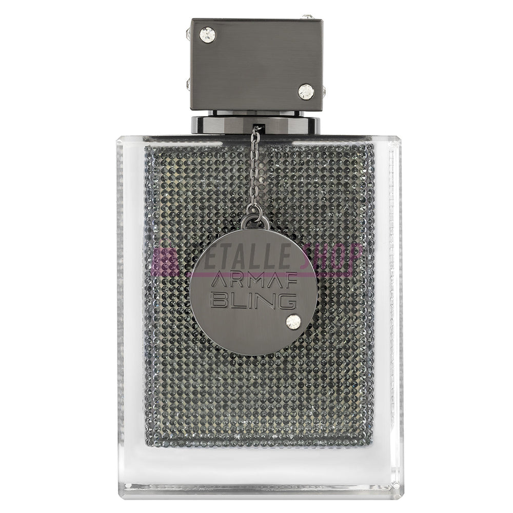 Botella y caja del perfume Club de Nuit Bling de Armaf