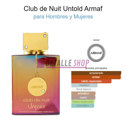 Club de Nuit Untold de Armaf Unisex - 105ml