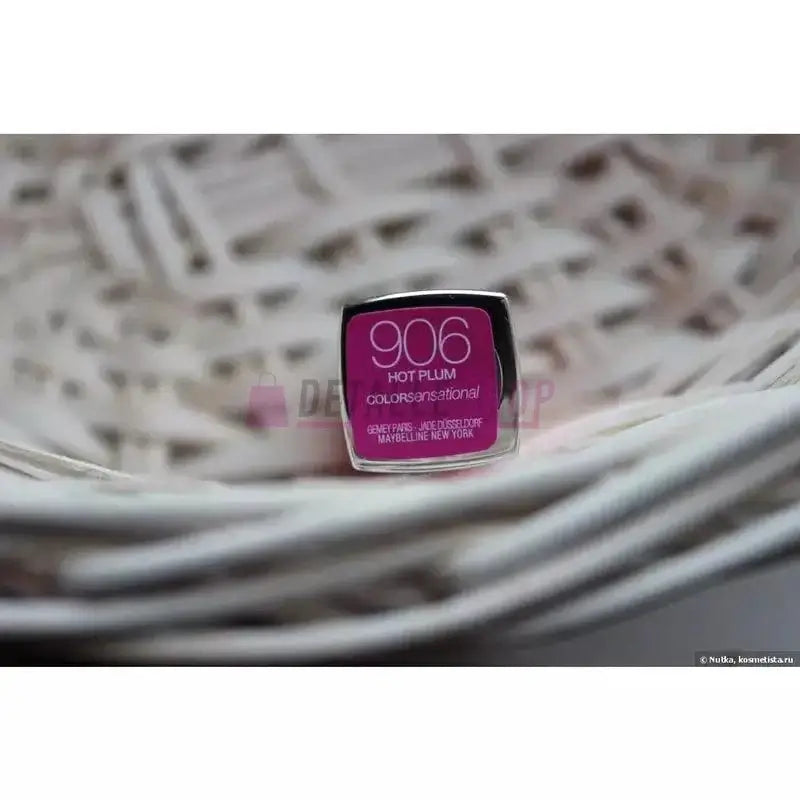 Barra de la labios 906 Hot Plum Maybelline Maquillaje