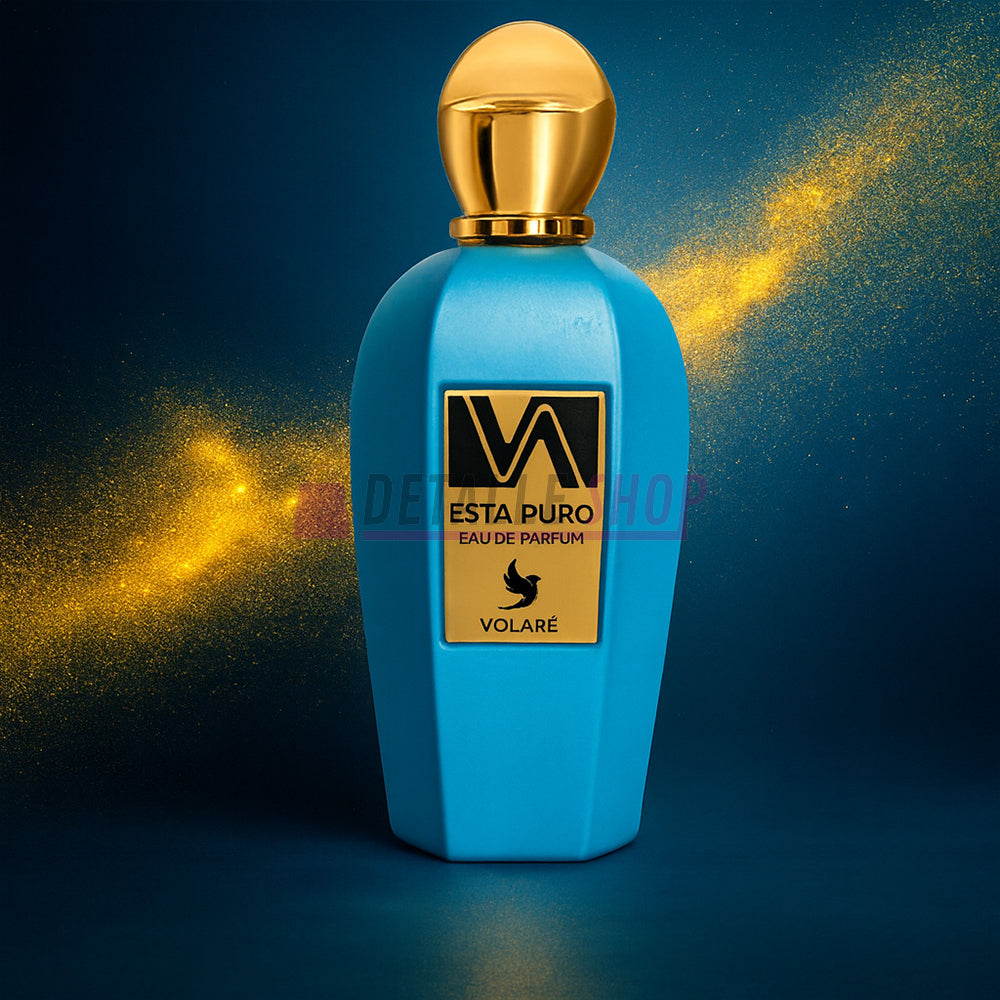 Presentación completa del perfume Esta Puro de Volaré, aroma unisex vibrante inspirado en Erba Pura.