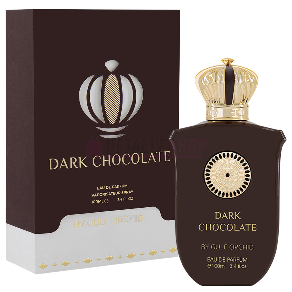 Perfume unisex Dark Chocolate de Gulf Orchid, fragancia árabe elegante con notas dulces de cacao y vainilla