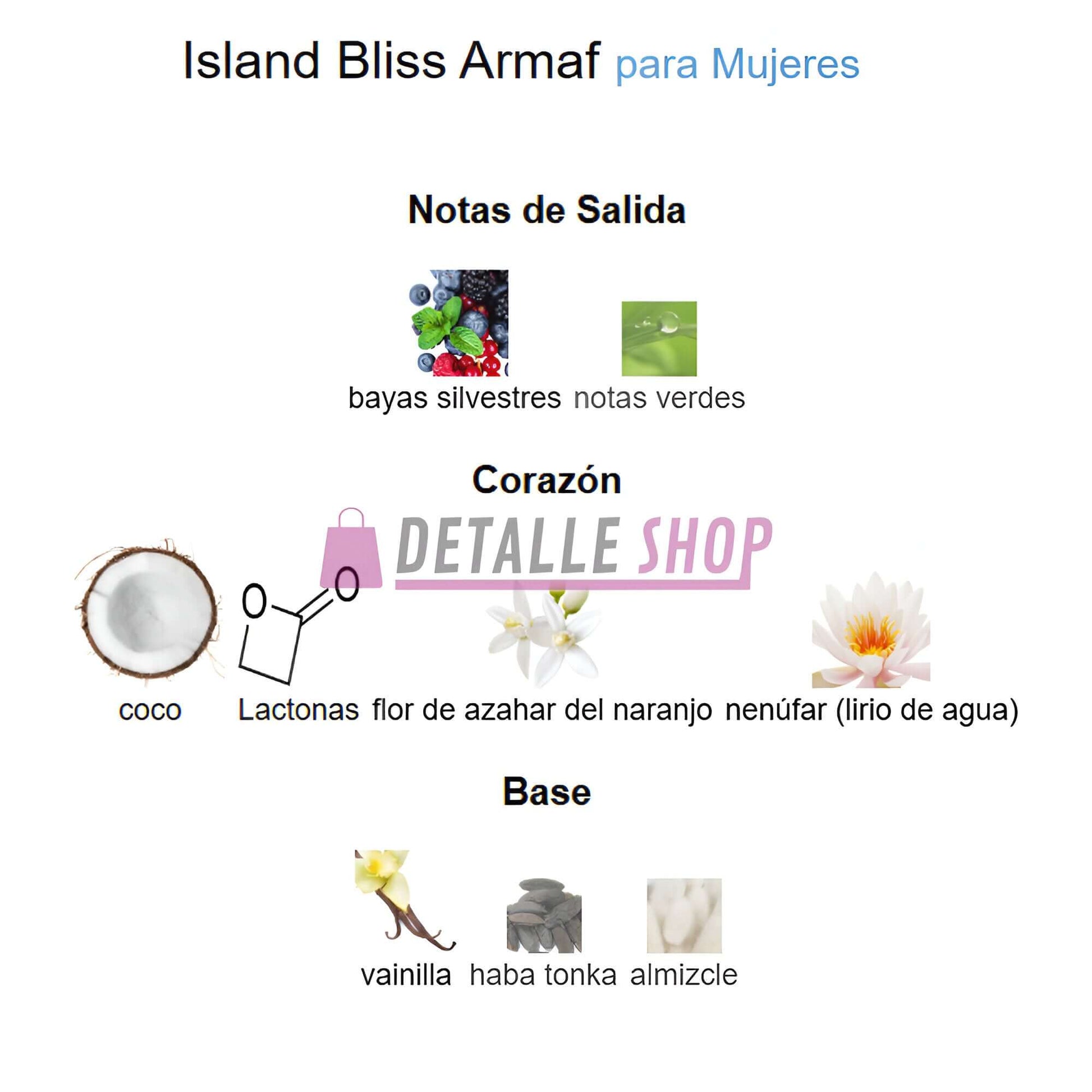 perfume Island Bliss Armaf para mujeres comprar online alicante valencia madrid lorca dubai al por mayor