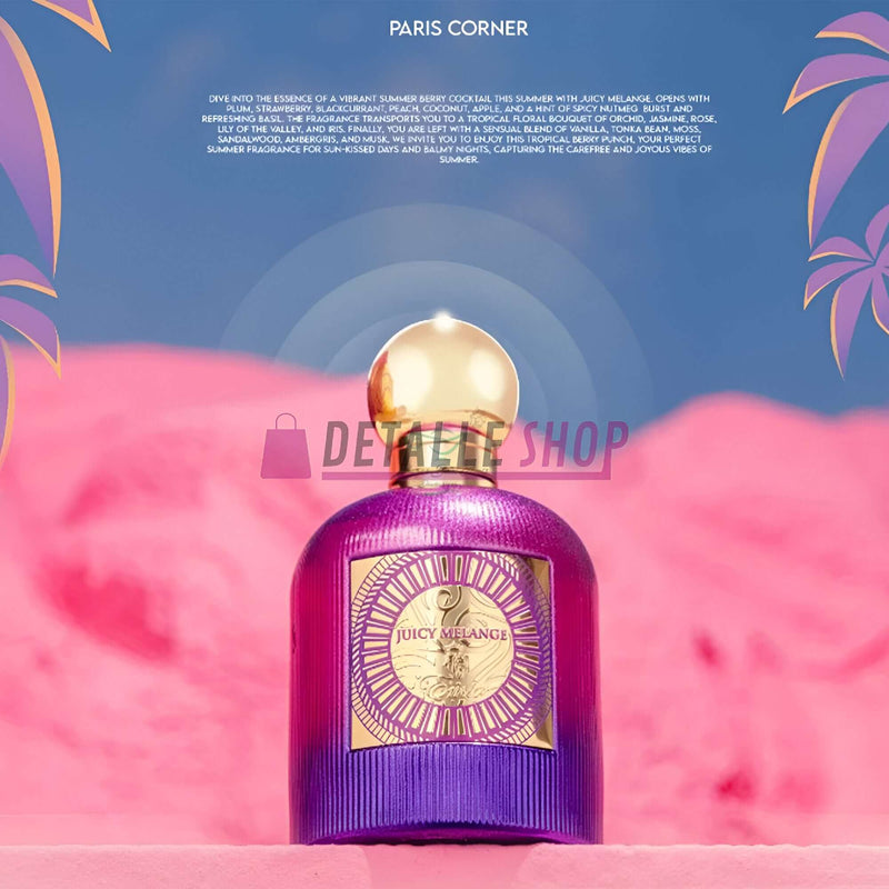 juicy melange paris corner fragancia frutal  perfume paris corner juicy melange precio españa  juicy melange unisex paris corner para regalo