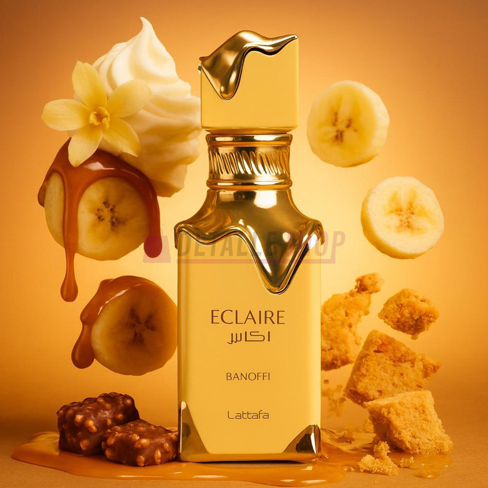 Perfume Lattafa mujer Éclaire Banoffi. Comprar perfumes árabes en Murcia y Alicante. Perfumes Lattafa en Valencia, España y Portugal.