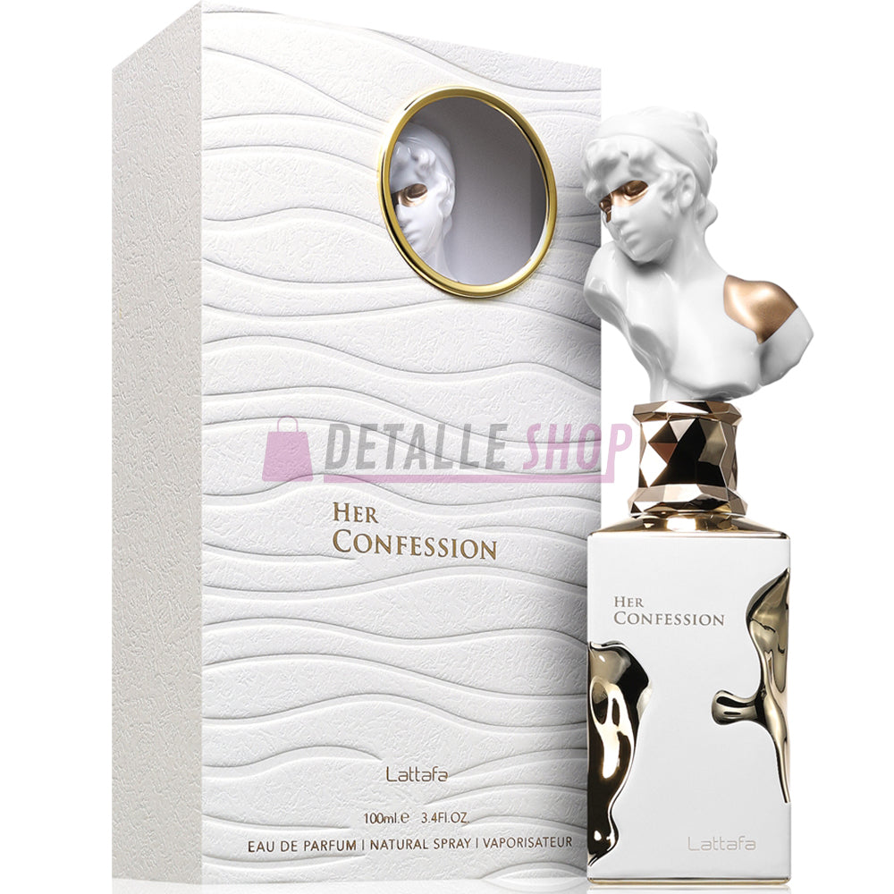 Perfume Her Confession de Lattafa, fragancia femenina oriental floral con vainilla y almizcle