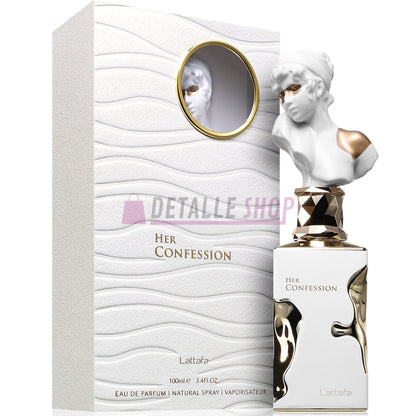 Perfume Her Confession de Lattafa, fragancia femenina oriental floral con vainilla y almizcle