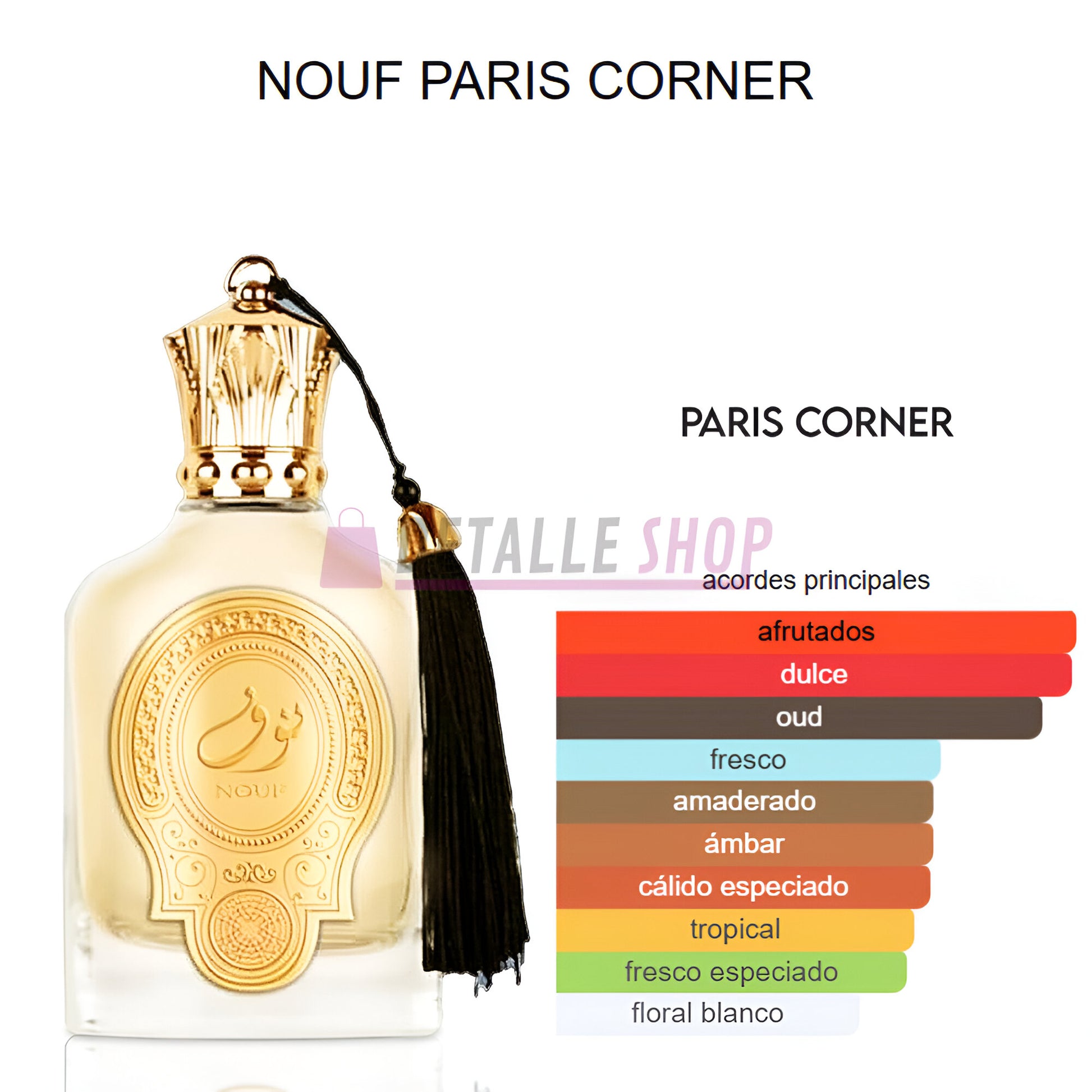 Perfume oriental elegante Nouf de Paris Corner unisex edición 2025
