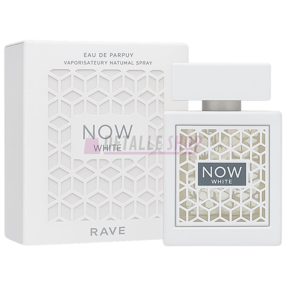 now ehite rave lattafa perfume citrico frutal 